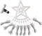 350LED Christmas String Lights with 12" Star Tree Topper – 8 Lighting Modes, Warm White, Waterproof Outdoor/Indoor Decoration for Christmas, New Year, Yard, Garden, Home